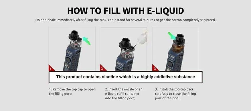 SMOK RPM 85 KIT Fill E Juice