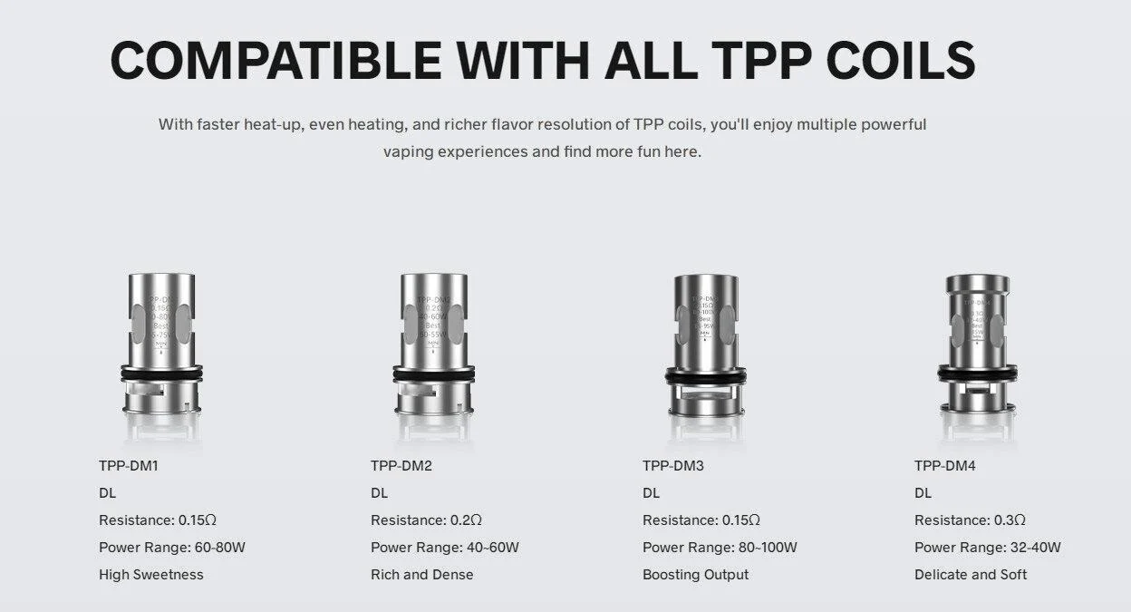 VOOPOO Argus MT Mod Kit TPP Coil VOOPOO Argus MT Mod Kit TPP Coil