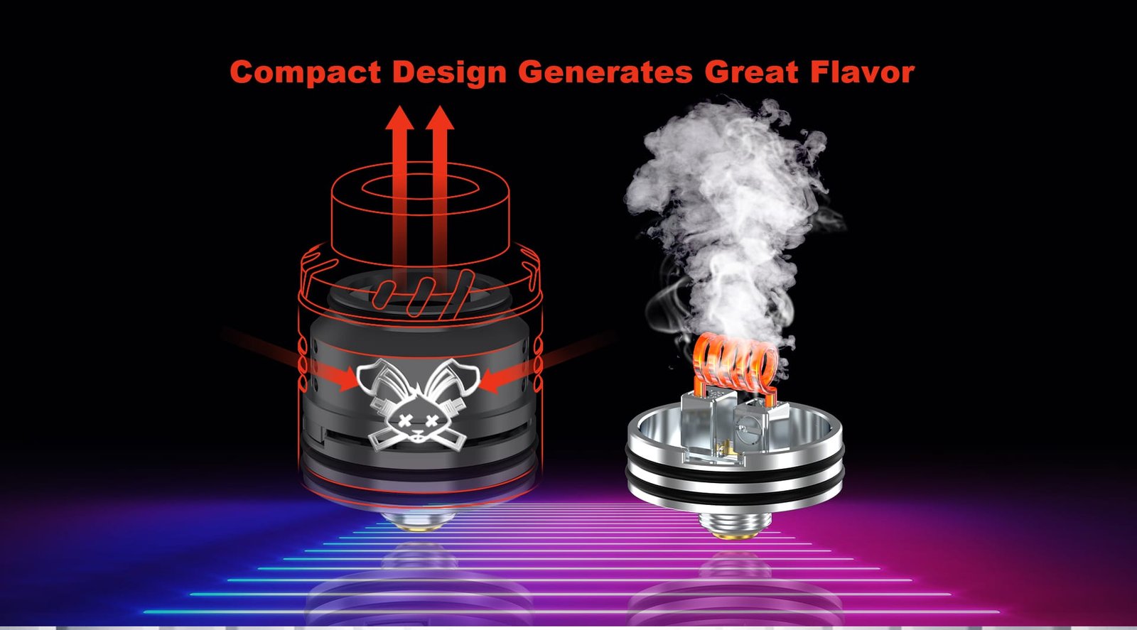 HELL VAPE DEAD RABBIT SOLO RDA Coil Design