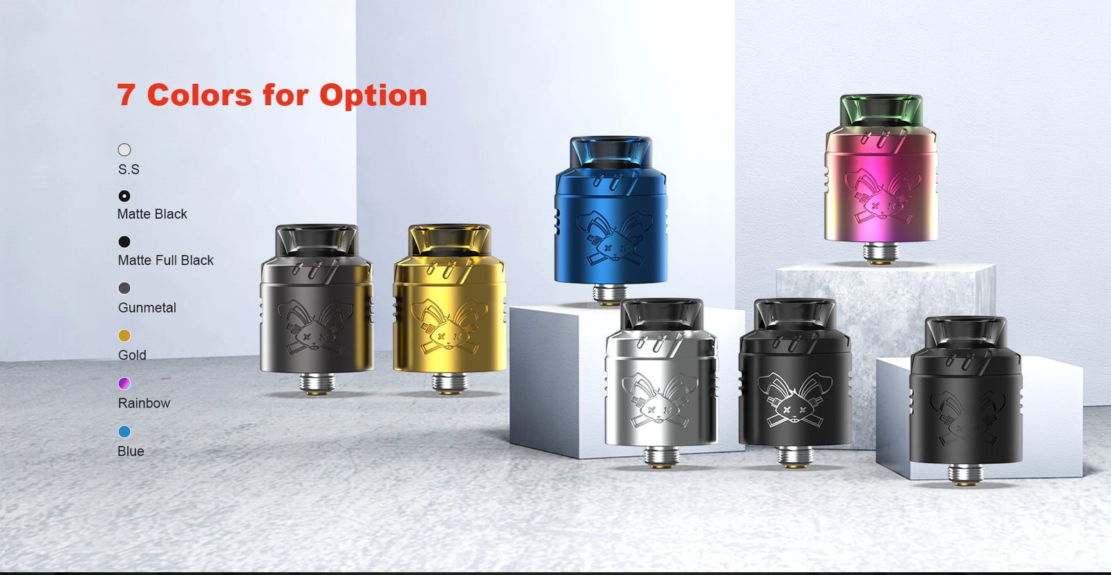 HELL VAPE DEAD RABBIT SOLO RDA Colour Options