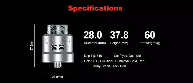 HELL VAPE Dead Rabbit Max RDA intro