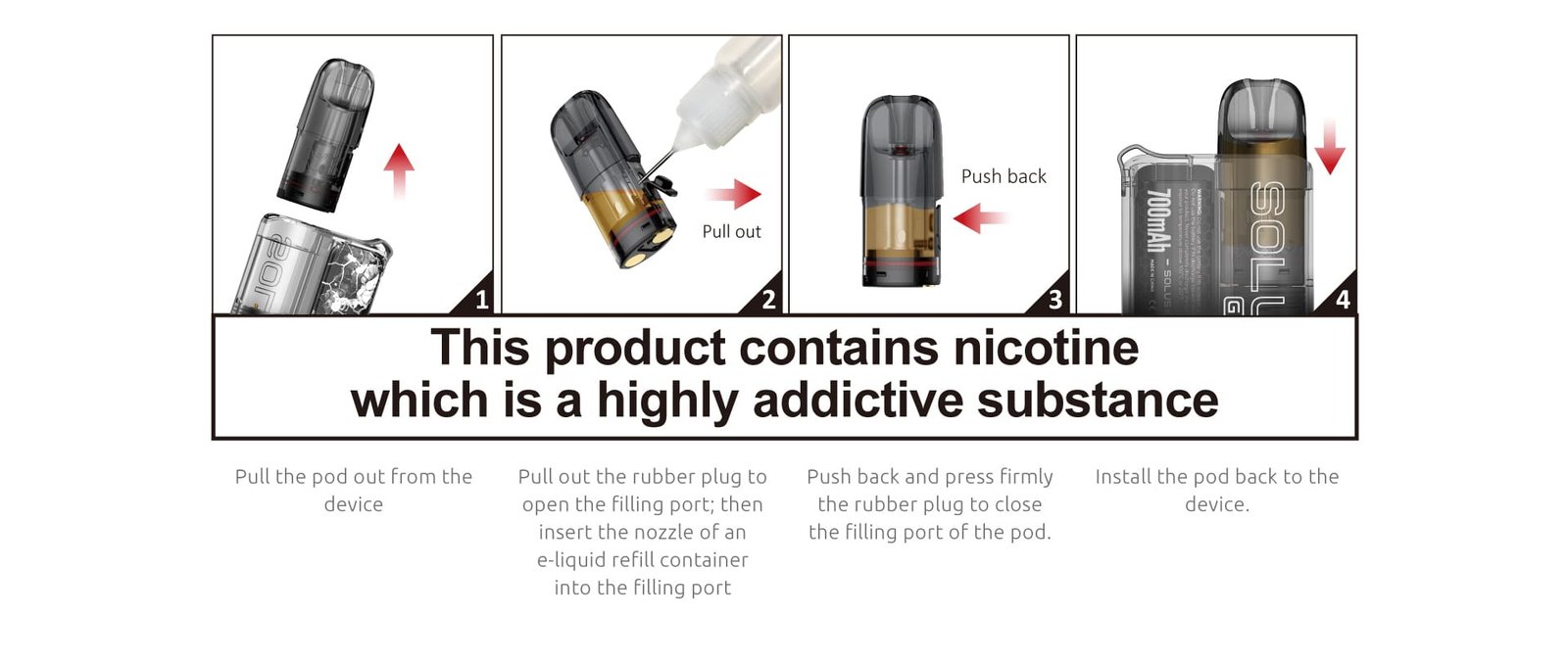 SMOK SOLUS G BOX Filling E Juice