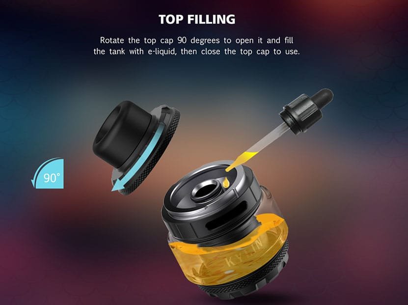 VANDY VAPE Kylin M Pro RTA Top Filling VANDY VAPE Kylin M Pro RTA Top Filling