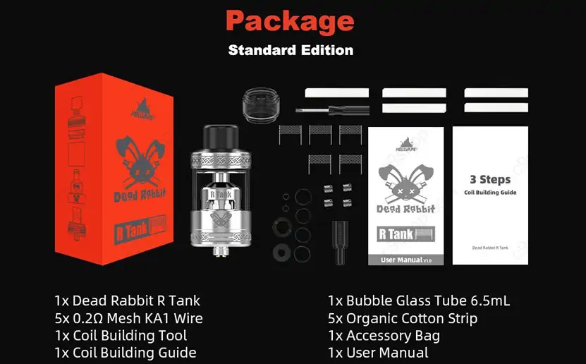 Hellvape Dead Rabbit R Tank 5 hellvape dead rabbit r tank 5
