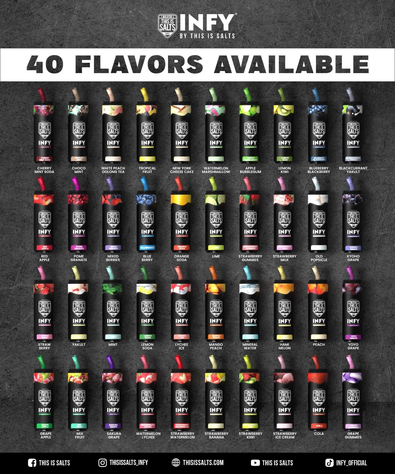 INFY 6000 Puffs Disposable Pod 40 กลิ่น ราคาส่ง INFY 6000 Puffs Disposable Pod 40 กลิ่น ราคาส่ง