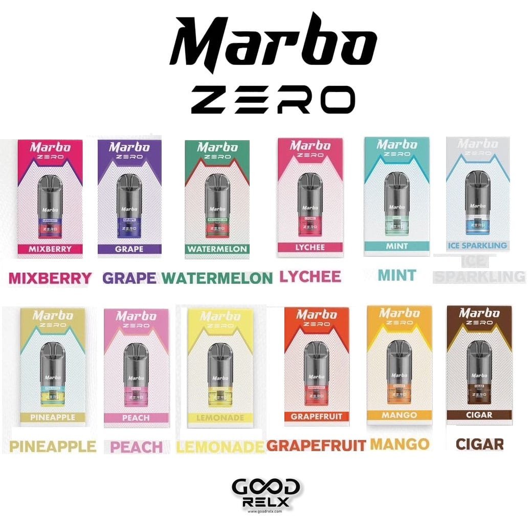 หัวพอต Marbo Zero ราคาส่ง 12 กลิ่น ใช้งานกับพอตเปลี่ยนหัวได้หลายรุ่น