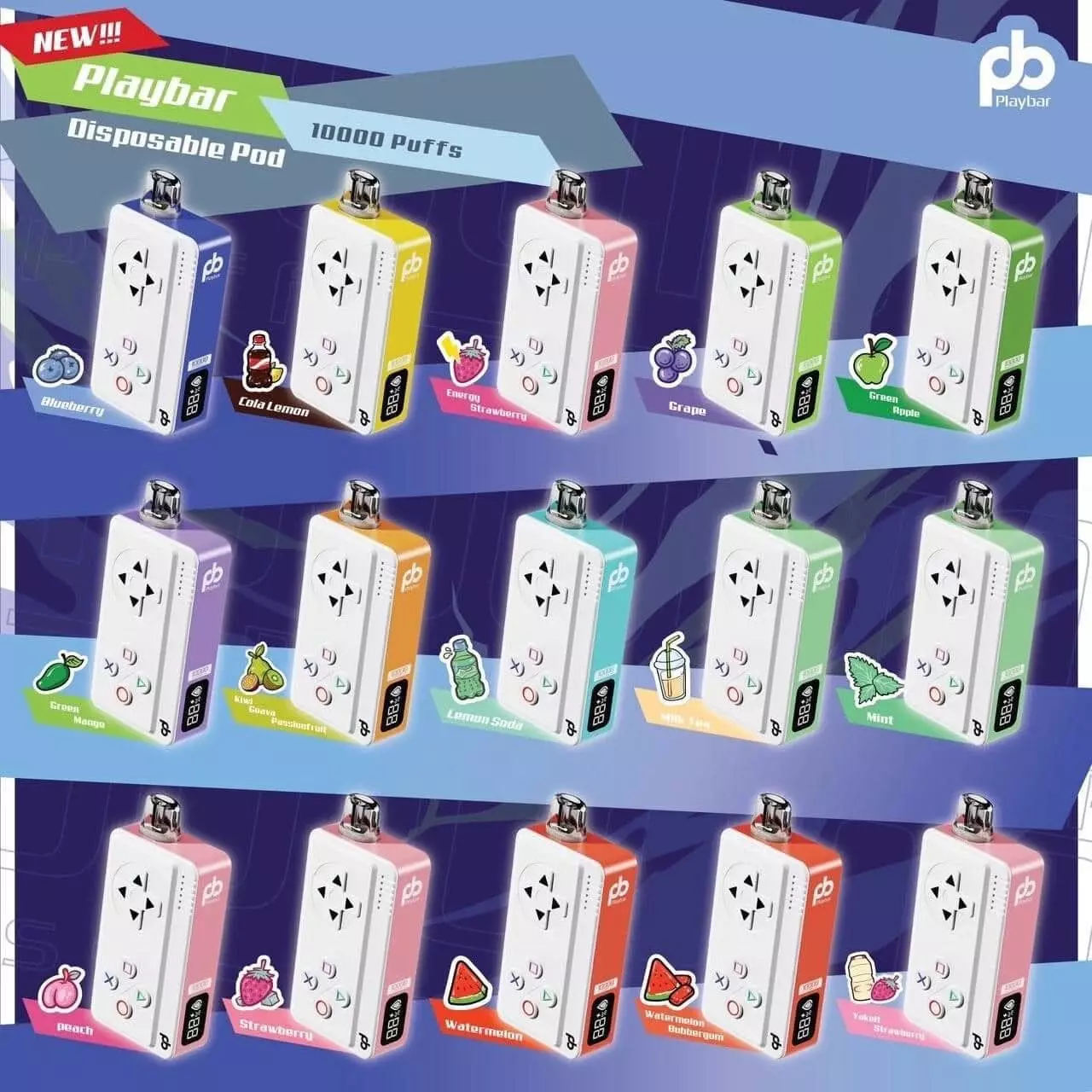 playbar 10000 puffs กลิ่น