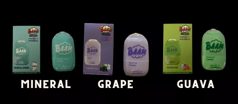 BAAM X Friobar OX 8000 puffs 3 flavor 2