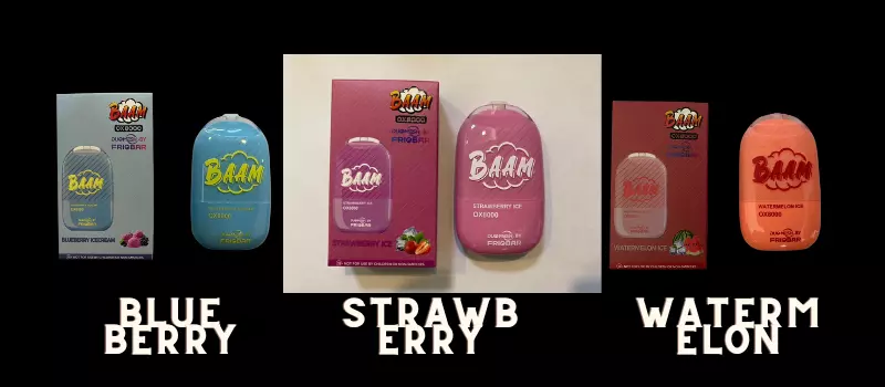 BAAM X Friobar OX 8000 puffs 3 flavor