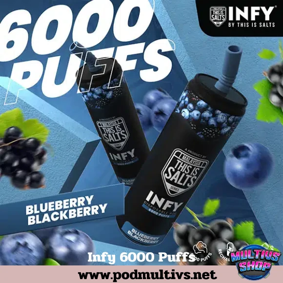 Infy 6000 Puffs Blueberry Blackberry บลูเบอรี่แบล็คเบอรี่