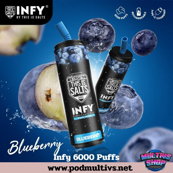 Infy 6000 Puffs Blueberry บลูเบอร์รี
