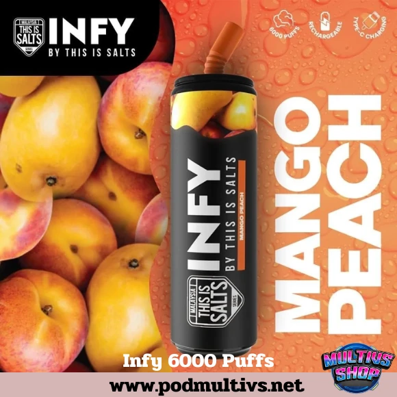Infy 6000 Puffs Mango Peach มะม่วงพีช
