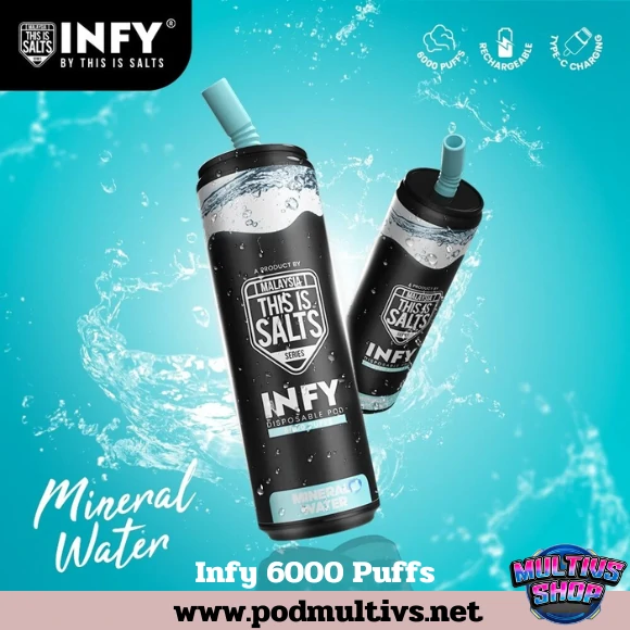 Infy 6000 Puffs Mineral Water น้ำแร่