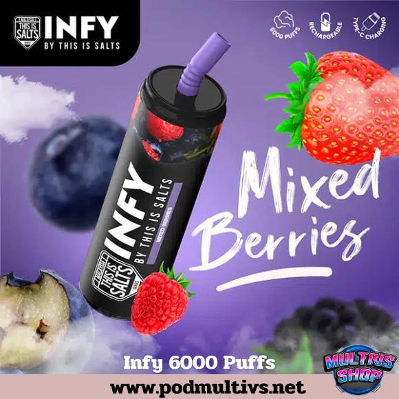 Infy 6000 Puffs Mix berries มิกซ์เบอร์รี