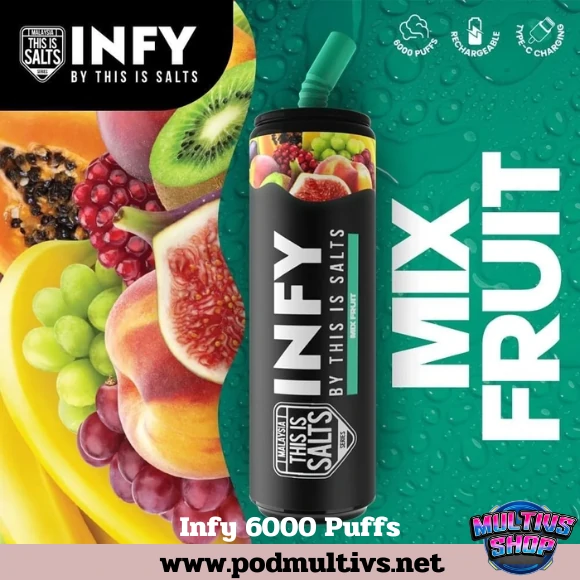 Infy 6000 Puffs Mix Fruit ผลไม้รวม