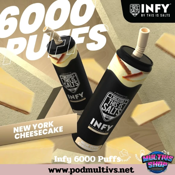 Infy 6000 Puffs New York Cheesecake ชีสเค้ก