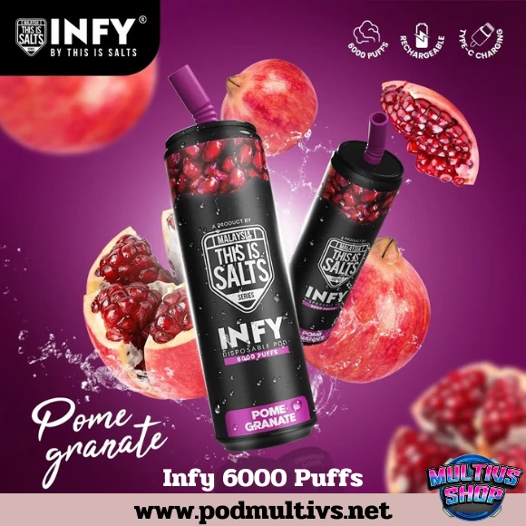 Infy 6000 Puffs Pomegranate ทับทิม