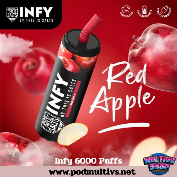 Infy 6000 Puffs Red Apple แอปเปิ้ลแดง