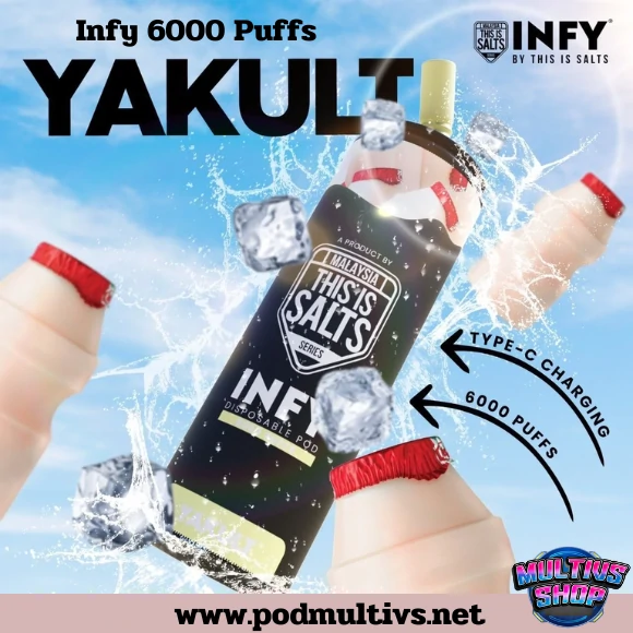 Infy 6000 Puffs Yakult โยเกิร์ต