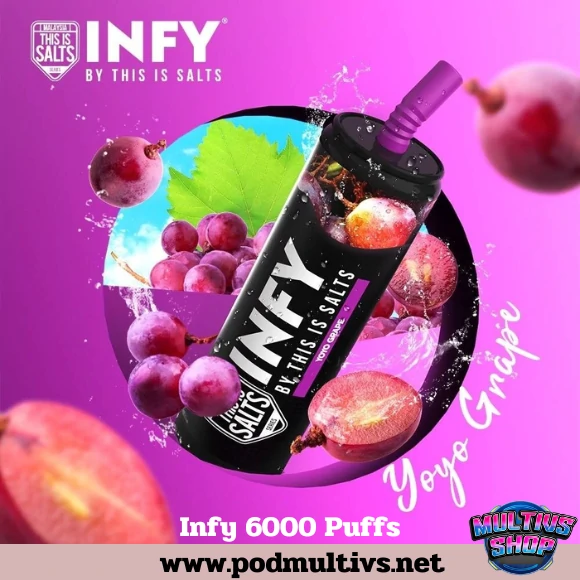 Infy 6000 Puffs Yoyo Grape องุ่นโยโย่