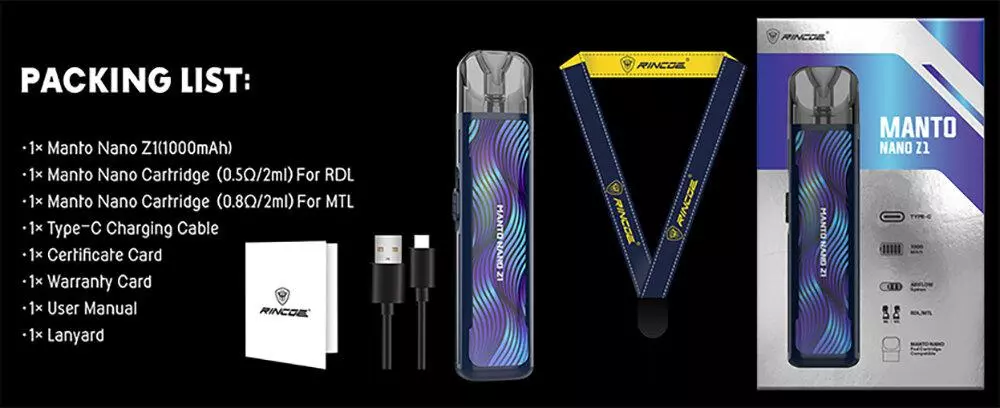 Manto Nano Z1 Package