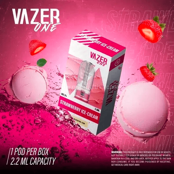 หัวพอต Vazer One กลิ่นสตรอว์เบอร์รี่ไอศกรีม