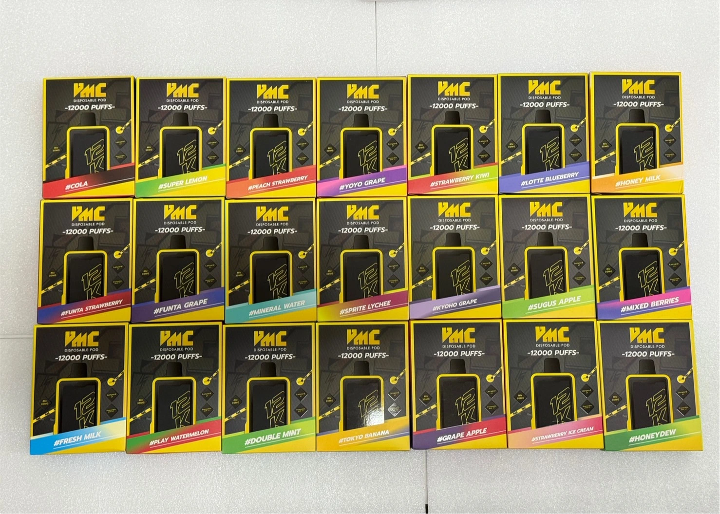 VMC 12000 Puffs ราคาส่ง พอตใช้แล้วทิ้ง มีทั้งหมด 22 กลิ่น VMC 12000 Puffs ราคาส่ง พอตใช้แล้วทิ้ง มีทั้งหมด 22 กลิ่น