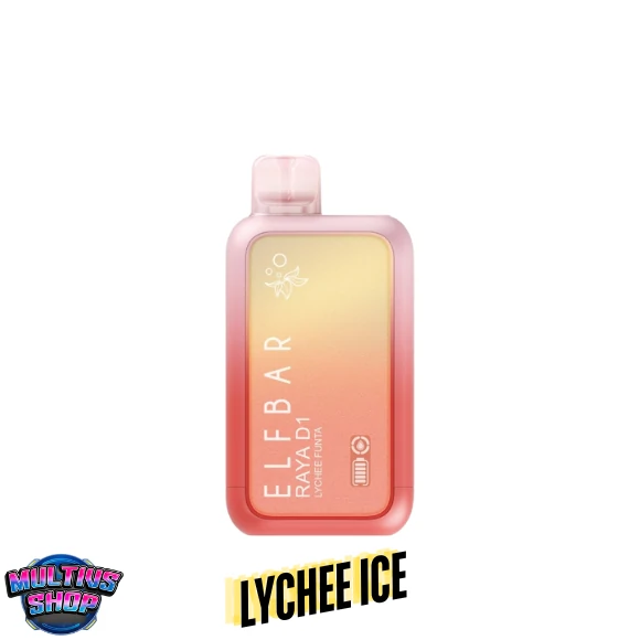 ELFbar RAYA D1 10000 Puffs Lychee Ice ลิ้นจี่