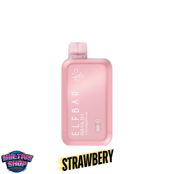 ELFbar RAYA D1 10000 Puffs Strawberry สตรอว์เบอร์รี