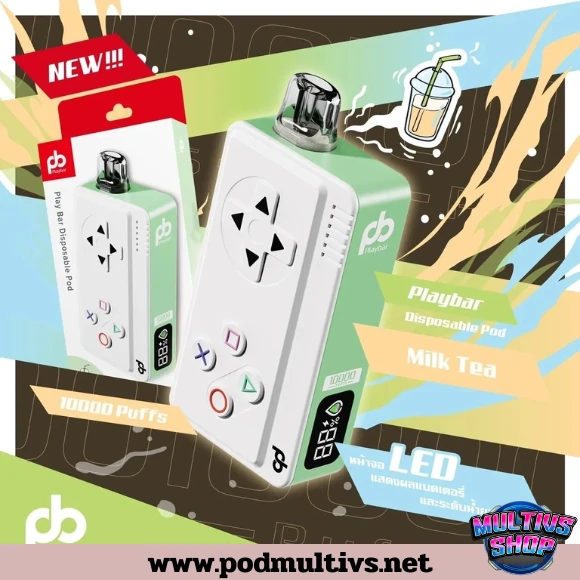 Playbar 10000 Puffs Milk Tea ชานม Playbar 10000 Puffs Milk Tea ชานม