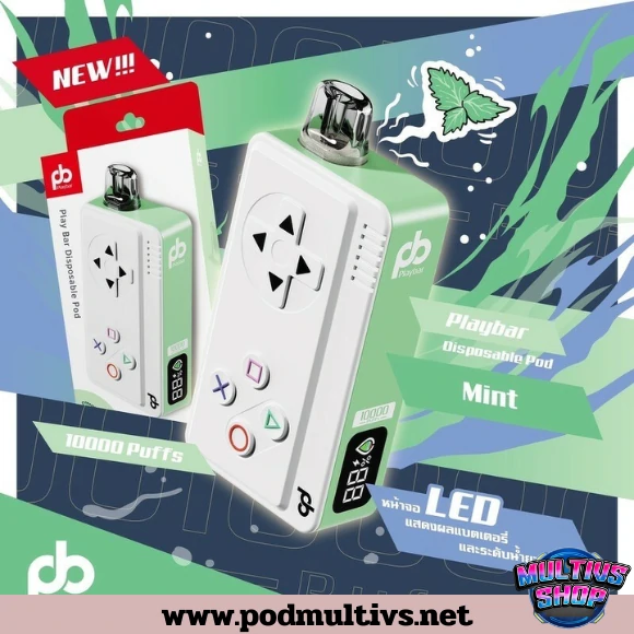 Playbar 10000 Puffs Mint มิ้นต์ Playbar 10000 Puffs Mint มิ้นต์