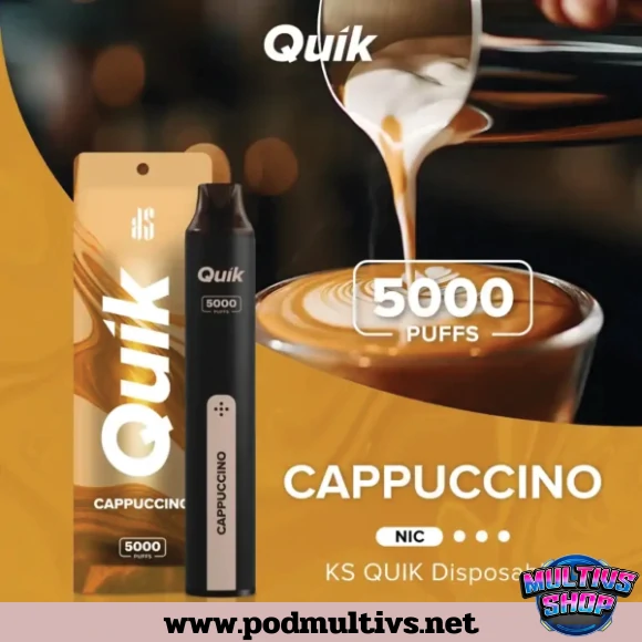 Quik 5000 Puffs Cappuccino คาปูชิโน่ Quik 5000 Puffs Cappuccino คาปูชิโน่