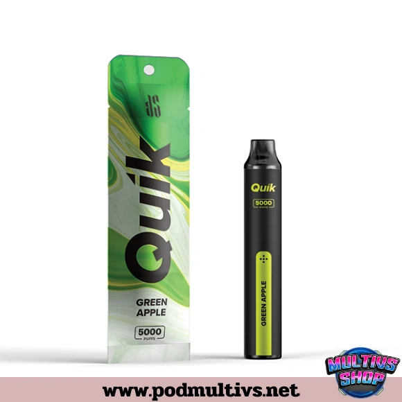 Quik 5000 Puffs Green Apple แอปเปิ้ลเขียว Quik 5000 Puffs Green Apple แอปเปิ้ลเขียว