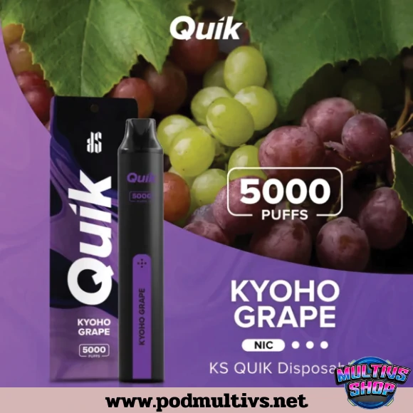 Quik 5000 Puffs Kyoho Grape องุ่นเคียวโฮ Quik 5000 Puffs Kyoho Grape องุ่นเคียวโฮ