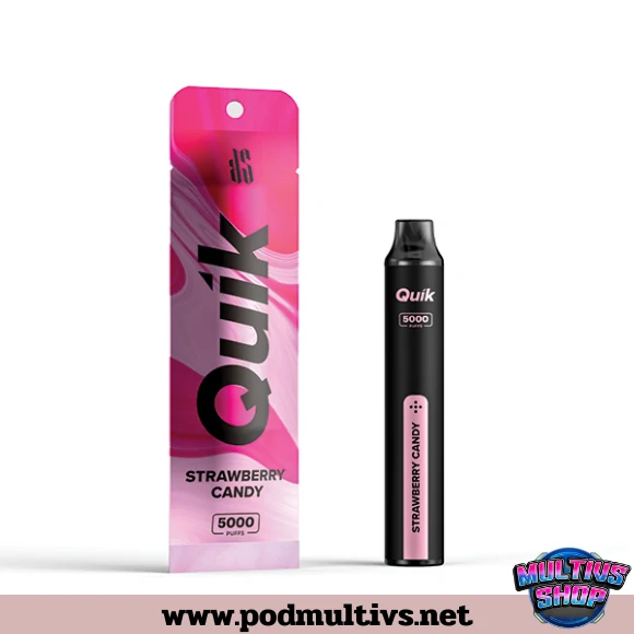 Quik 5000 Puffs Strawberry Candy ลูกอมสตรอว์เบอร์รี Quik 5000 Puffs Strawberry Candy ลูกอมสตรอว์เบอร์รี