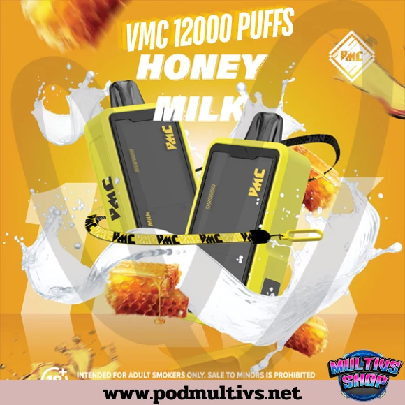 Vmc 12000 Puffs Honey Milk นมหมีน้ำผึ้ง Vmc 12000 Puffs Honey Milk นมหมีน้ำผึ้ง