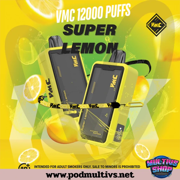 Vmc 12000 Puffs Super Lemon มะนาว Vmc 12000 Puffs Super Lemon มะนาว