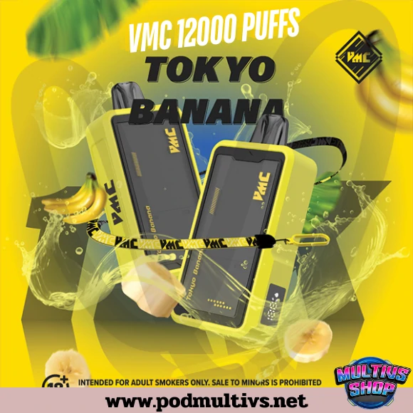 Vmc 12000 Puffs Tokyo Banana โตเกียวบานาน่า Vmc 12000 Puffs Tokyo Banana โตเกียวบานาน่า