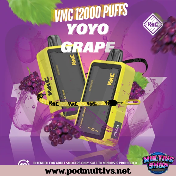 Vmc 12000 Puffs Yoyo Grape องุ่นโยโย่ Vmc 12000 Puffs Yoyo Grape องุ่นโยโย่