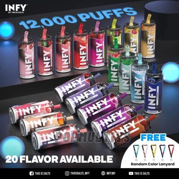 พอตใช้แล้วทิ้ง Infy 12000 Puffs พอตใช้แล้วทิ้ง Infy 12000 Puffs