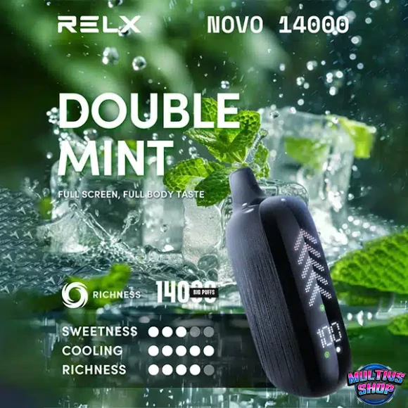 Relx Novo 14000 Puffs Double Mint