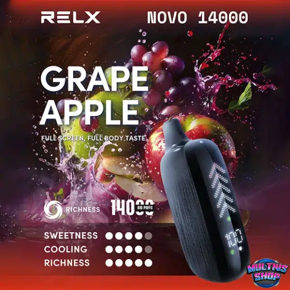 Relx Novo 14000 Puffs Grape Apple