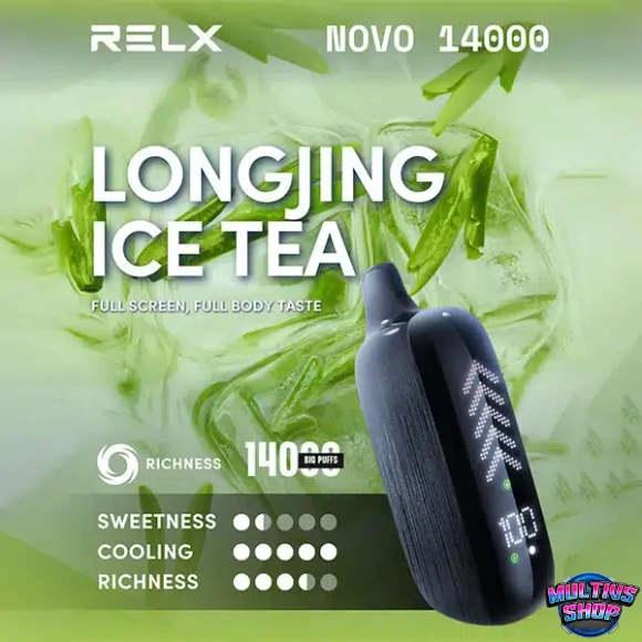 Relx Novo 14000 Puffs Longjing Ice Tea