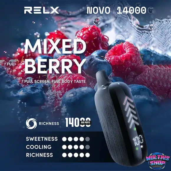 Relx Novo 14000 Puffs Mixed Berry