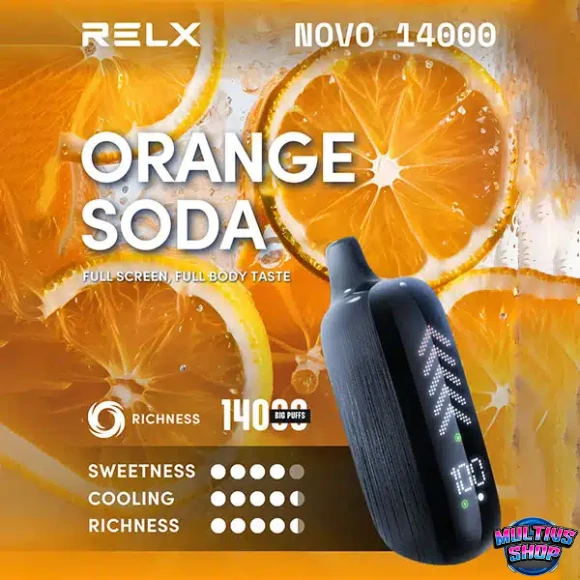 Relx Novo 14000 Puffs Orange Soda
