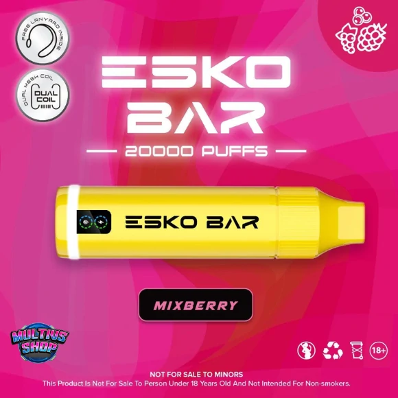 Esko Bar 20000 Puffs Mixberry มิกซ์เบอร์รี่