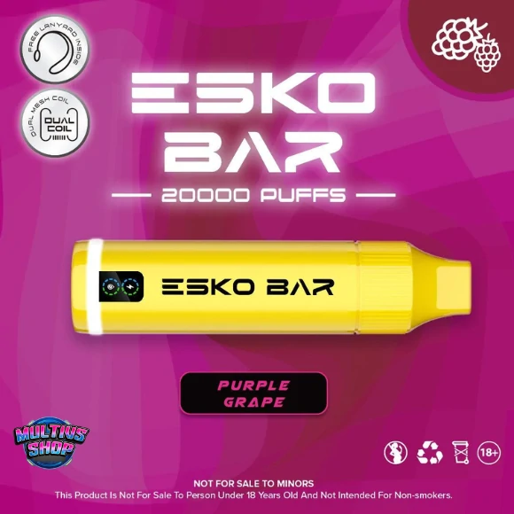 Esko Bar 20000 Puffs Purple Grape องุ่น