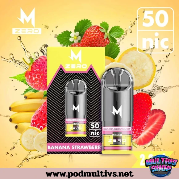Marbo Zero Pod Juice Strawberry Banana Nic50 กล้วยสตรอว์เบอร์รี นิค50