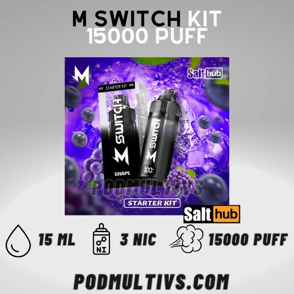 m switch 15000 puffs kit