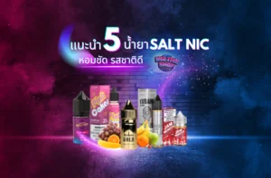 5.แนะนำ 5 น้ำยา Salt Nic หอมชัด รสชาติดี สายขนม ผลไม้ เครื่องดื่ม